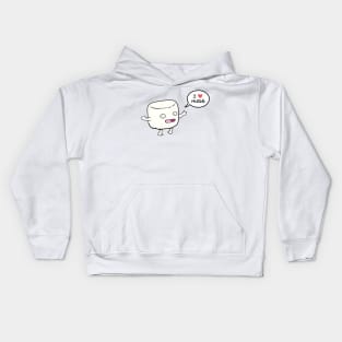 I Heart Hugs Marshmallow Kids Hoodie